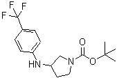 CAS#: 816468-48-1， 2-Methyl-2-propanyl 3-{[4-(trifluoromethyl)phenyl]amino}-1-pyrrolidinecarboxylate
