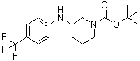 结构式 CAS# 816468-50-5, 3-{[4-(三氟甲基)苯基]氨基}-1-哌啶羧酸叔丁酯