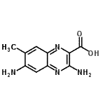 CAS 登录号：817165-71-2， 3,6-二氨基-7-甲基-2-喹喔啉羧酸