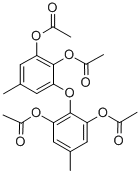 CAS 登录号：81835-43-0， 3-(2,6-二(乙酰氧基)-4-甲基苯氧基)-5-甲基-1,2-苯二醇二乙酸酯