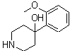 结构式 CAS# 81950-85-8, 4-(2-甲氧基苯基)-4-哌啶醇