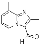 structure of CAS# 820245-85-0, 2,8-Dimethyl-Imidazo[1,2-a]Pyridine-3-Carbaldehyde;2,8-DIMETHYL-IMIDAZO[1,2-A]PYRIDINE-3-CARBALDEHYDE