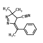 CAS#: 820245-91-8， (5E)-3,3-Dimethyl-5-(1-phenylethylidene)-4,5-dihydro-3H-pyrazole-4-carbonitrile