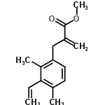 CAS 登录号：820965-00-2， 甲基2-(2,4-二甲基-3-乙烯基苄基)丙烯酸酯