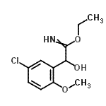 CAS#: 82128-81-2， Ethyl 2-(5-chloro-2-methoxyphenyl)-2-hydroxyethanimidate