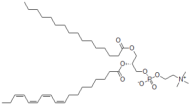 CAS#: 82188-63-4， 1-Hexadecanoyl-2-(9Z,11Z,13Z,15Z-octadecatetraenoyl)-sn-glycero-3-phosphocholine