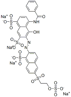 CAS#: 82199-13-1， Tetrasodium 4-(Benzoylamino)-5-Hydroxy-6-[[1-Sulphonato-6-[[2-(Sulphonatooxy)Ethyl]Sulphonyl]-2-Naphthyl]Azo]Naphthalene-1,7-Disulphonate