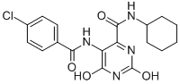 CAS#: 82241-29-0， 5-((4-Chlorobenzoyl)Amino)-N-Cyclohexyl-2,6-Dioxo-1,2,3,6-Tetrahydro-4 -Pyrimidinecarboxamide