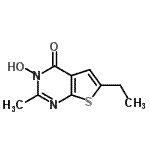CAS#: 823233-87-0， 6-Ethyl-3-hydroxy-2-methylthieno[2,3-d]pyrimidin-4(3H)-one