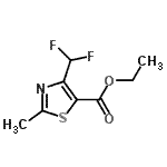 CAS#: 823234-82-8， Ethyl 4-(difluoromethyl)-2-methyl-1,3-thiazole-5-carboxylate