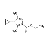 CAS#: 824432-04-4， Ethyl 1-cyclopropyl-2,5-dimethyl-1H-imidazole-4-carboxylate