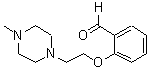 structure of CAS# 82625-37-4, 2-[2-(4-Methyl-1-piperazinyl)ethoxy]benzaldehyde;2-(2-(4-methylpiperazin-1-yl)ethoxy)benzaldehyde;2-[2-(4-methyl-1-piperazinyl)ethoxy]benzaldehyde;2-[2-(4-methylpiperazin-1-yl)ethoxy]benzaldehyde