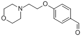 structure of CAS# 82625-45-4, 4-(2-Morpholin-4-Yl-Ethoxy)-Benzaldehyde;4-(2-Morpholin-4-Ylethoxy)Benzaldehyde(SALTDATA: FREE);4-[2-(Morpholin-4-Yl)Ethoxy]Benzaldehyde 97%;4-(2-MORPHOLIN-4-YL-ETHOXY)-BENZALDEHYDE