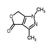 CAS#: 82670-90-4， 1,3-Dimethyl-1,6-dihydro-4H-furo[3,4-c]pyrazol-4-one