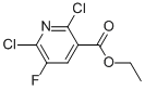 structure of CAS# 82671-03-2, 2,6-Dichloro-5-Fluoro-3-Pyridinecarboxylic Acid Ethyl Ester;Ethyl 2,6-Dichloro-5-Fluoropyridine-3-Carboxylate;2,6-Dichloro-5-Fluoronicotinic Acid Ethyl Ester