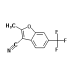 CAS#: 826990-62-9， 2-Methyl-6-(trifluoromethyl)-1-benzofuran-3-carbonitrile
