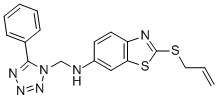 CAS#: 82746-87-0， N-((5-Phenyl-1H-Tetrazol-1-Yl)Methyl)-2-(2-Propenylthio)-6-Benzothiazolamine