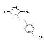 CAS#: 827602-53-9， 5-Bromo-N<sup>3</sup>-(4-methoxybenzyl)-2,3-pyrazinediamine