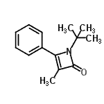 CAS#: 827613-86-5， 3-Methyl-1-(2-methyl-2-propanyl)-4-phenyl-2(1H)-azetone