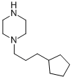 结构式 CAS# 827614-49-3, 1-(3-环戊基丙基)-哌嗪