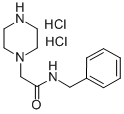 结构式 CAS# 827614-58-4, N-苄基-2-哌嗪-1-基-乙酰胺二盐酸盐