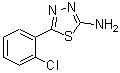 结构式 CAS# 828-81-9, 5-(2-氯苯基)-1,3,4-噻二唑-2-胺