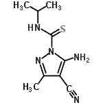CAS#: 828245-70-1， 5-Amino-4-cyano-N-isopropyl-3-methyl-1H-pyrazole-1-carbothioamide