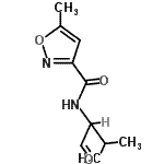 CAS#: 828295-25-6， 5-Methyl-N-(3-methyl-1-oxo-2-butanyl)-1,2-oxazole-3-carboxamide