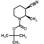 CAS#: 828300-48-7， 2-Methyl-2-propanyl (2R,3R)-3-cyano-2-methyl-1-piperidinecarboxylate