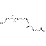 CAS#: 82864-77-5， (4Z,7R,8E,10Z,12E,14E,17S,19Z)-7,16,17-Trihydroxy-4,8,10,12,14,19-docosahexaenoic acid