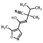 CAS#: 828940-68-7， N-[(2R)-2-Cyano-3-methyl-2-butanyl]-5-methyl-1,2-oxazole-4-carboxamide