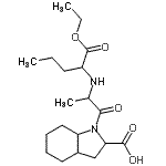 CAS#: 82978-68-5， 1-{2-[(1-Ethoxy-1-oxo-2-pentanyl)amino]propanoyl}octahydro-1H-indole-2-carboxylic acid