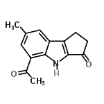 CAS#: 830347-28-9， 5-Acetyl-7-methyl-1,4-dihydrocyclopenta[b]indol-3(2H)-one
