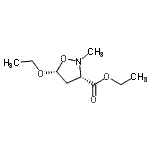 CAS#: 83095-76-5， Ethyl (3S,5R)-5-ethoxy-2-methyl-1,2-oxazolidine-3-carboxylate