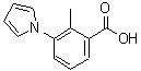 结构式 CAS# 83140-96-9, 2-甲基-3-(1H-吡咯-1-基)苯甲酸