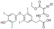 CAS#: 83181-47-9, N-(Ethyl-2-Diazomalonyl)Thyroxine