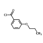 structure of CAS# 83230-74-4, 3-Propoxybenzoyl chloride;3-Propoxy-benzoyl chloride;MFCD03208979
