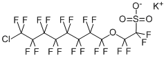 CAS#: 83329-89-9， 2-[(8-Chloro-1,1,2,2,3,3,4,4,5,5,6,6,7,7,8,8-Hexadecafluoroctyl)Oxyl]-1,1,2,2-Tetrafluoro-Ethanesulfonic Acid Potassium Salt