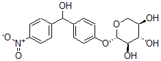 CAS#: 83355-52-6， (2S,3R,4S,5R)-2-[4-[Hydroxy-(4-Nitrophenyl)Methyl]Phenoxy]Oxane-3,4,5- Triol