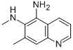 structure of CAS# 83407-42-5, N6,7-Dimethylquinoline-5,6-Diamine;(5-Amino-7-Methyl-6-Quinolyl)-Methyl-Amine;Ccris 5282;N6,7-Dimethylquinoline-5,6-Diamine