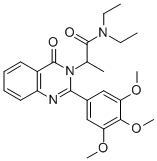 CAS#: 83408-97-3， N,N-Diethyl-alpha-Methyl-4-Oxo-2-(3,4,5-Trimethoxyphenyl)-3(4H)-Quinazolineacetamide