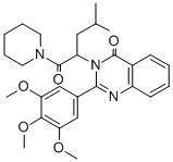 CAS#: 83409-03-4， 1-(4-Methyl-2-(4-Oxo-2-(3,4,5-Trimethoxyphenyl)-3(4H)-Quinazolinyl)Pentyl)Piperidine