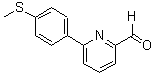 structure of CAS# 834884-85-4, 6-(4-(Methylthio)Phenyl)-2-Pyridinecarboxaldehyde