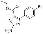 结构式 CAS# 834885-05-1, 2-氨基-4-(4-溴苯基)噻唑-5-羧酸乙酯