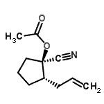 CAS#: 834885-59-5， (1R,2S)-2-Allyl-1-cyanocyclopentyl acetate