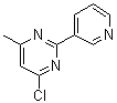 CAS#: 83551-42-2， 4-Chloro-6-methyl-2-(3-pyridinyl)pyrimidine