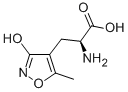 结构式 CAS# 83643-88-3, (S)-2-氨基-3-(3-羟基-5-甲基-4-异恶唑基)丙酸