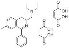 CAS#: 83658-67-7， 3,4-Dihydro-N,N-Diethyl-7-Methyl-1-Phenyl-3-Isoquinolinemethanamine (Z)-2-Butenedioate (1:2)