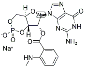 CAS#: 83707-15-7， Guanosine, cyclic 3',5'-(hydrogen phosphate), 2'-[2-(methylamino)benzoate]