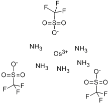 structure of CAS# 83781-30-0, Pentaammine(Trifluoromethanesulfonato)Osmium(III) Trifluoromethanesulfonate;PENTAAMMINE(TRIFLUOROMETHANESULFONATO)OSMIUM(III) TRIFLUOROMETHANESULFONATE;Pentaammine(Trifluoromethanesulfonato)Osmium(Iii) Triflate;Pentaammine(Trifluoromethanesulfonato)-Osmium(Iii
